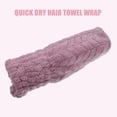 thumbnail image 6 of Unique Bargains Diamond Shape Hair Drying Towel Dry Cap Quick Drying Lightweight Purple, 6 of 7
