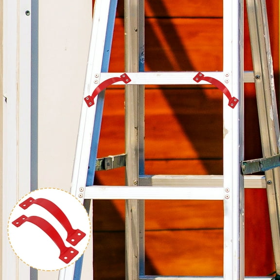 RENACLIPY Red Ladder Pull Handles, Stainless Steel, Easy to Install, 2 Pieces for Door and Drawer