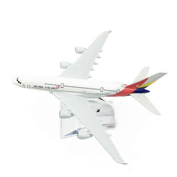 1:400 Alloy Asiana Airlines A380 Plane Model Aircraft Model Simulation Aviation Science Exhibition Model