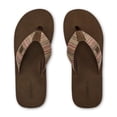 thumbnail image 4 of COBIAN Adult Male Zarape Flip Flop Sandals, Color: Brown, Size: 12 (ZAP24-200-12), 4 of 7