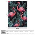thumbnail image 4 of HENGT  Plush Pink Flamingo Flannel Blankets, Super Soft Lightweight Flamingo Throw Blanket  Warm Cozy Flamingo Themed Blanket for Travel Camping Car, 4 of 6