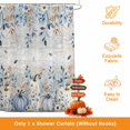 thumbnail image 3 of Thanksgiving Shower Curtains for Bathroom, Fall Blue White Pumpkin Leaves Wood Plank Waterproof Fabric Shower Curtain, Decorative Bathroom Curtain for Bathtub, 72"x84", No Hooks Included, 3 of 9