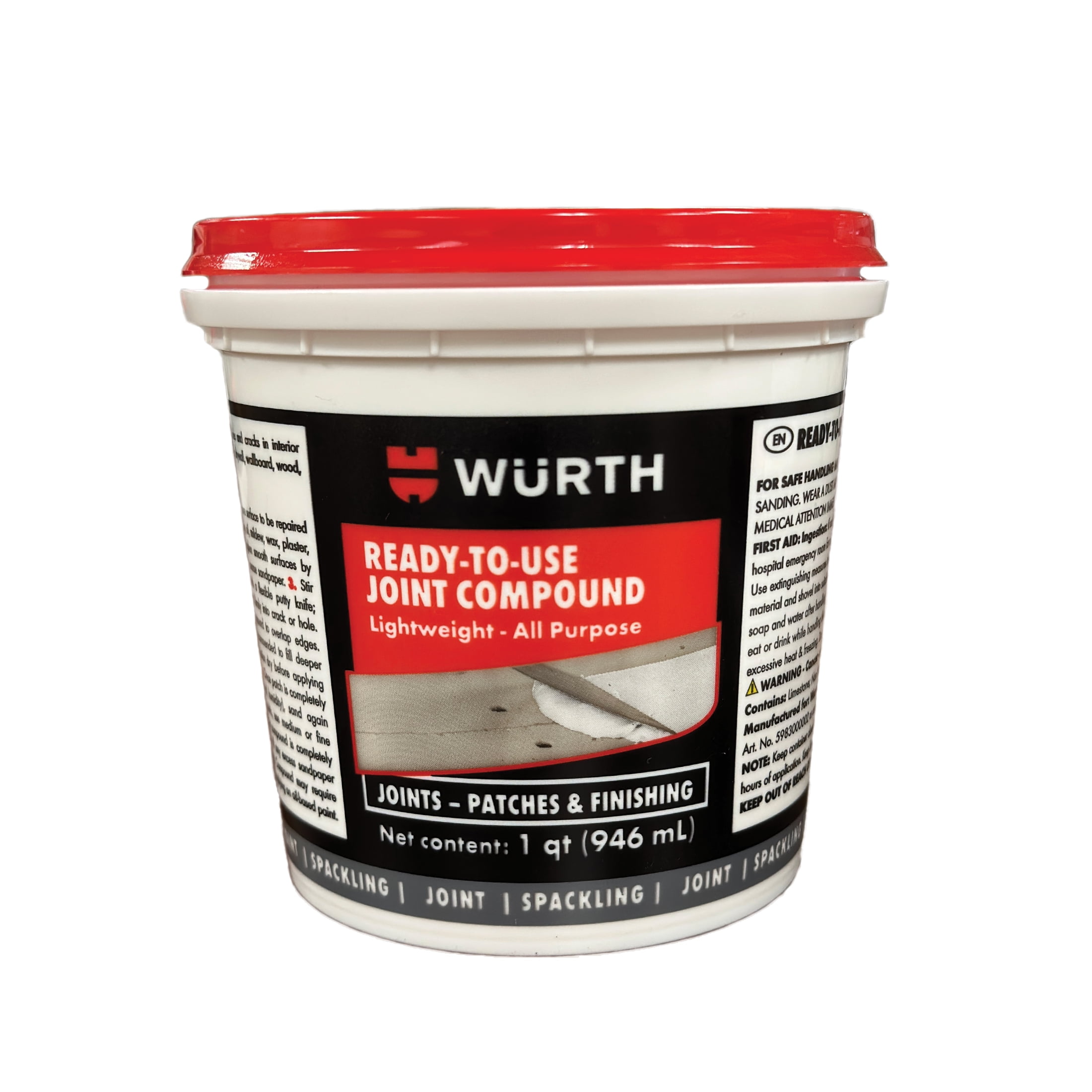 Wurth ReadytoUse Lightweight Joint Compound 32oz (1 Quart)