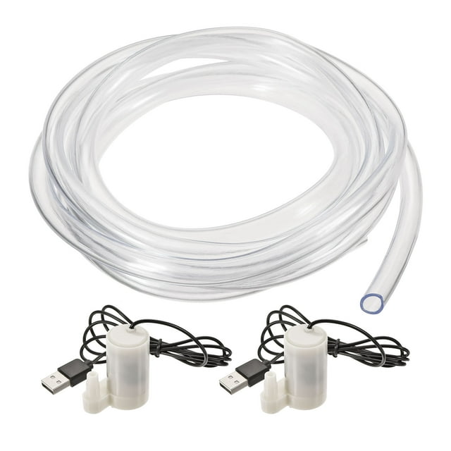 Unique Bargains DC 5V Vertical with USB Connector Clear Vinyl Tube Micro Submersible Water Pump