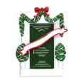 thumbnail image 5 of Ornaments by Elves Personalized Garnished Green Door Ornament Holiday Christmas Decorations 0.25lbs, 5 of 10