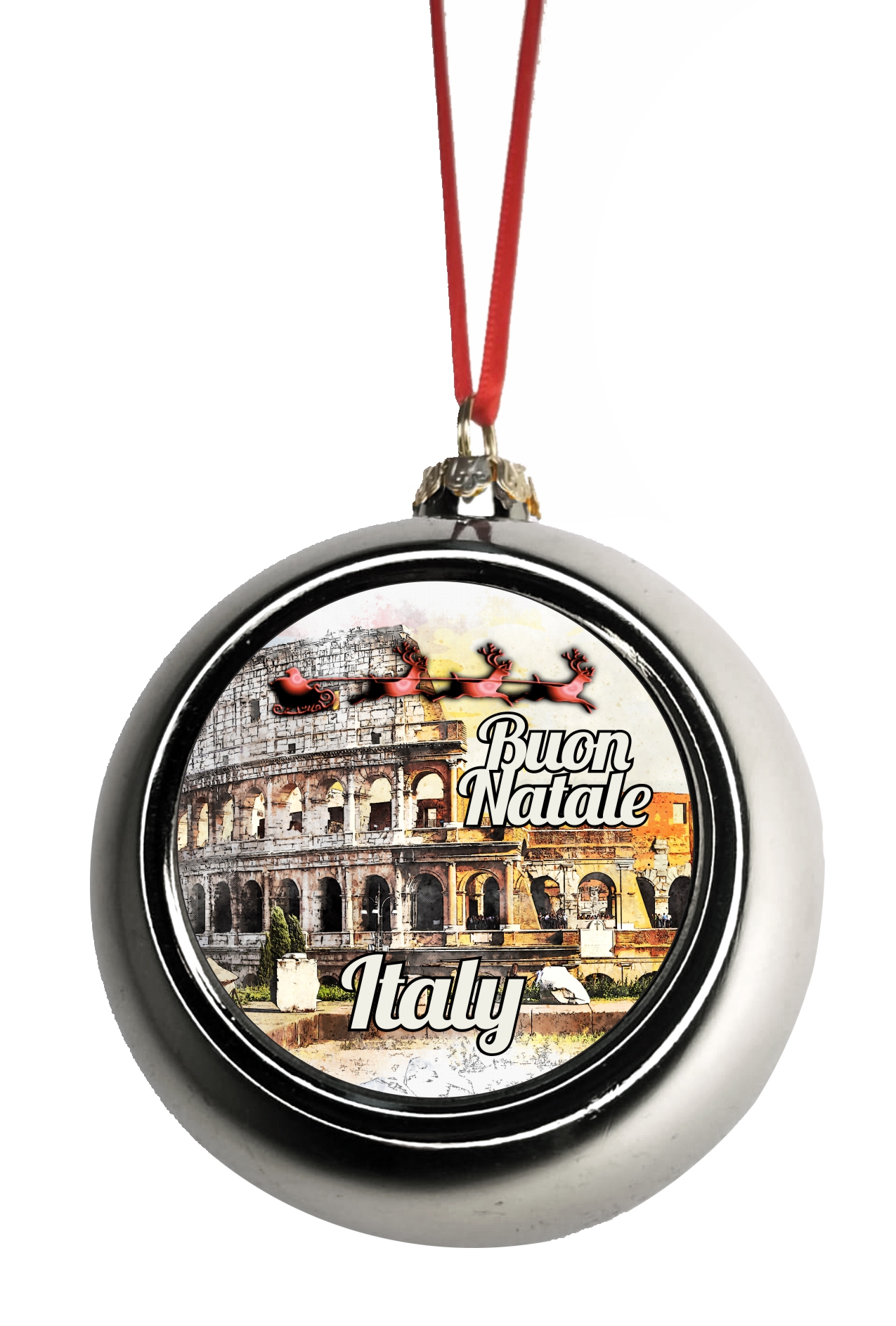 Rome Ornament Rome Italy Christmas Ornament Colosseum Ornament Italian Ornament Italian Themed