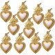 thumbnail image 1 of Golden Brass Charm with Enamel and Jump Rings for Jewelry Earrings Bracelet Necklace Making, 1 of 9
