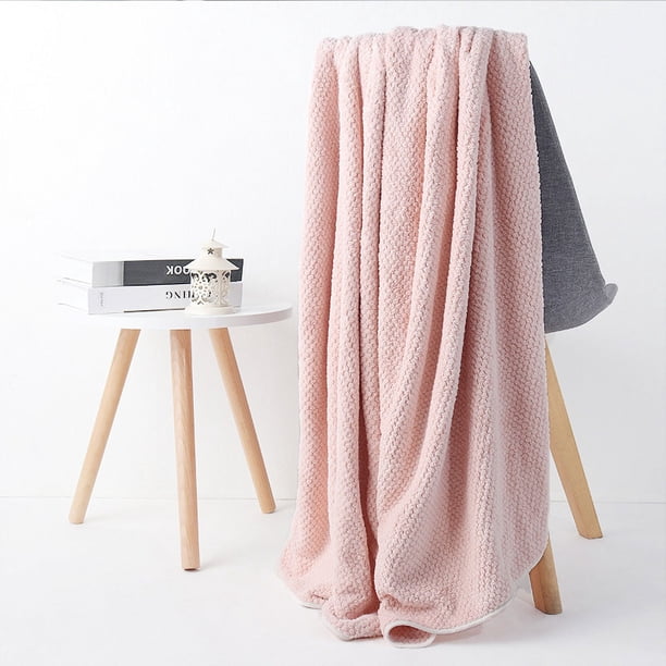 Zhuge Toallas de baño Boluoge (6 unidades, 90 x 170 cm), ideales para el día a día. Ligeras y de secado rápido, ideales para el baño y el tocador (rosa).