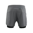 thumbnail image 4 of Shorts Deportivos Shorts de carrera Lixada 2-en-1 para hombre Secado rápido Ejercicio de entrenamien, 4 of 7