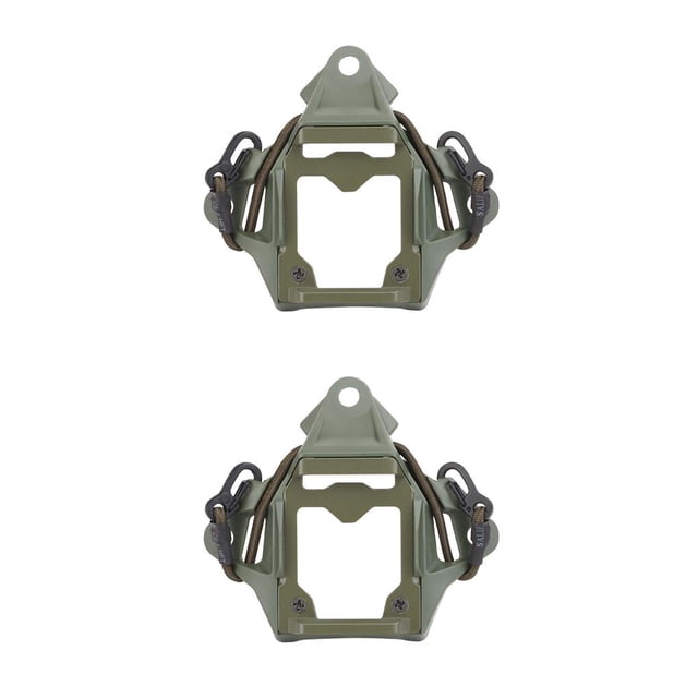 Eigraketly WOSPORT, adaptador de montaje para casco de al aire libre, equipo de cazador, soporte montado con tornillo, reemplazo de Base para Fast Verde 2piezas Eigraketly CBP363496