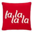 thumbnail image 2 of SAFAVIEH Carols Pillow, 20" x 20", Red, 2 of 6