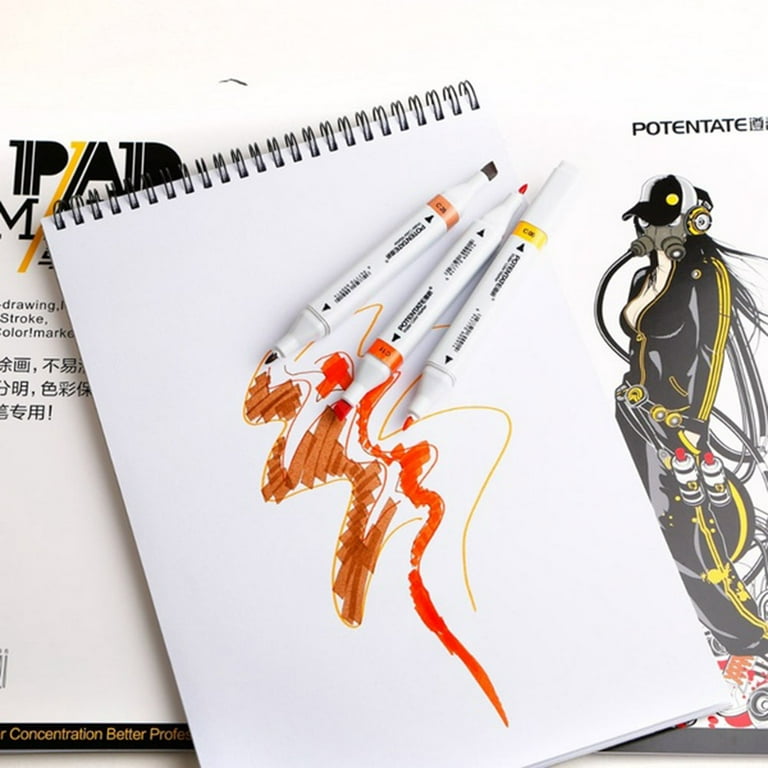 Creative Trends 160gsm A4 32 Sheets Spiral Marker Pad Sketch Book Sta