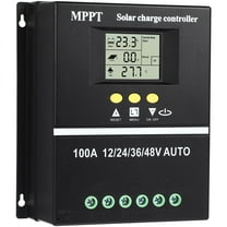 YOSADIER Solar Panel Controller Mppt 100a Multiple Protections for Charging Use Black