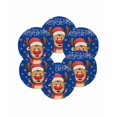 thumbnail image 7 of 15 Inch Round Placemats Set of 6, Merry Christmas Non Slip Heat Insulation PP Table Mats, Blue Winter Xmas Hat Deer Snowflake Washable Place Mats for Kitchen Dining Party Table Decor, 7 of 7