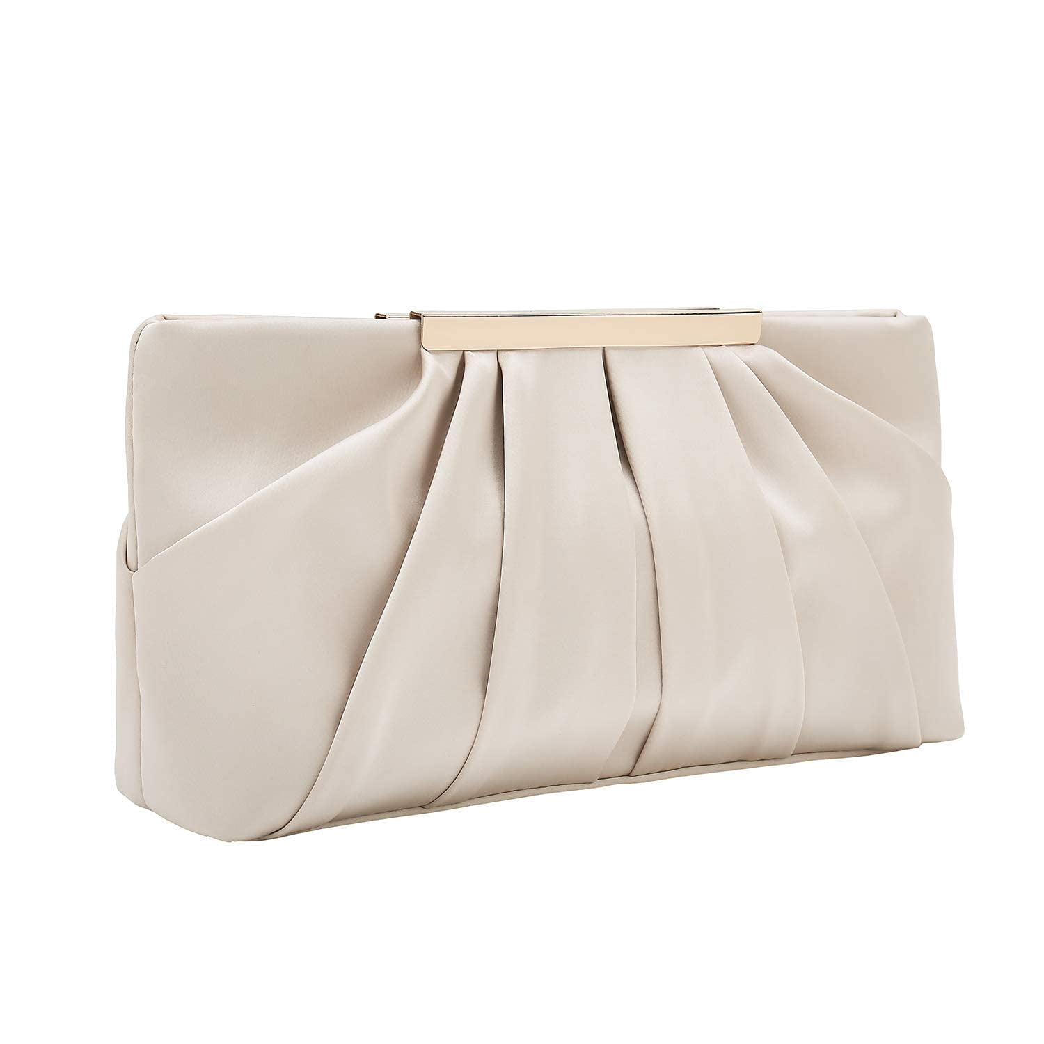 Charming Tailor - Bolso De Noche De Embrague Elegante Plisado De Satén