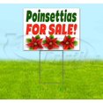 thumbnail image 1 of Poinsettias For Sale (18" x 24") Yard Sign, Includes Metal Step Stake, 1 of 6