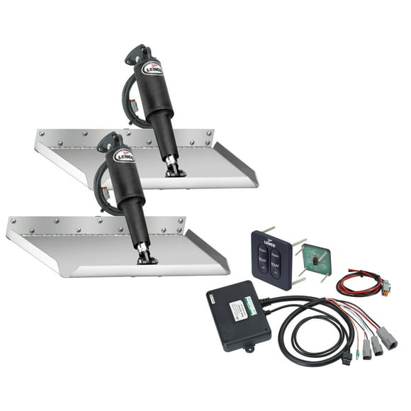 Lenco 12 "x 12" Edgemount Garniture Tab Kit avec Kit de Commutateur Tactile Standard 12V