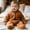 Brown, variant on kids Fleece Footed Onesie Full-Zip Warm Daily Wear Jumpsuit Blue 9-12 Months