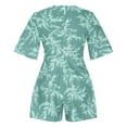 thumbnail image 5 of Njagoc3 Womens Floral Print V-Neck Short Romper - Trendy Casual Jumpsuit for Summer, 5 of 6