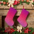 thumbnail image 6 of Lsque Light Purple Glitter Pattern 18 Inch Christmas Stockings, Festive Holiday Stocking for Christmas Decorations Holiday Decor, 6 of 8