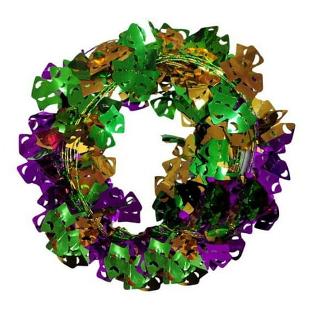 PMU Mardi Gras Garland Shiny Wire for Halloween, Fall Festivals, Halloween Partyies, Halloween Weddings, Halloween Birthdays, Halloween Home Decoration Ornament 25ft Comedy & Tragedy (3/Pkg) Pkg/1