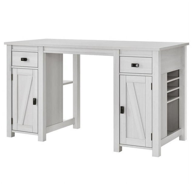 Ameriwood Home Farmington Craft Table in Ivory Pine