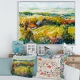 thumbnail image 2 of Designart 'Autumn Rural Landscape' Country Framed Canvas Wall Art Print, 2 of 5