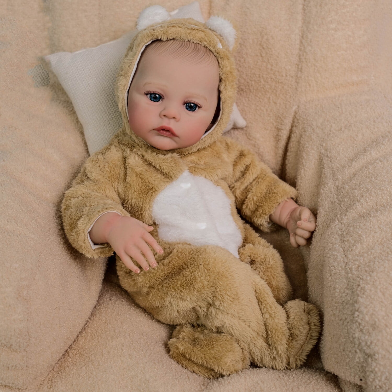 Reborn Baby Dolls, 19" Lifelike Realistic Newborn Doll with Cloth Body That Look Real,Christmas/Birthday Baby Doll Gift for Kids Age 3 +