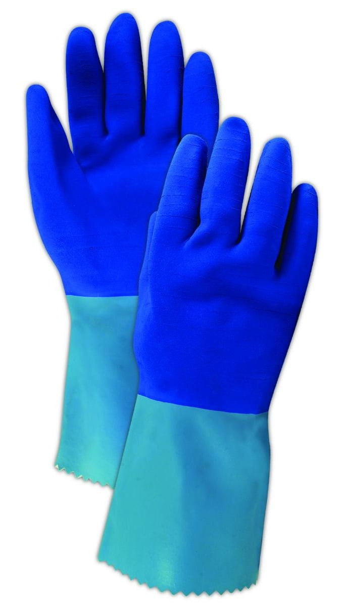Mapa BlueGrip LL301 Etched Finish Latex Gloves XL, 12 Pairs