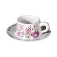 thumbnail image 1 of Cinema Cups Camp Mugs Metal Coffee Cups Outdoor Pool Cups Tumbler Cradle with Measurements 8.5oz Chinese Floral Ceramic Coffee Cup Set With Retro Style Floral Coffee Cup White Orange Blooms., 1 of 4