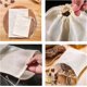thumbnail image 2 of 20 pieces reusable cotton drawstring burlap bags, natural unbleached cotton filter herbal bags, (12*15cm), 2 of 4