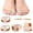 Beige,(S+L)*2, variant on Bunion Toe Separators for Overlapping Toes Women Men, Gel Toe Spacers with 2 Loops for feet, Toe Straightener(2 Large, 2 Small)