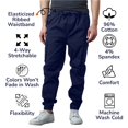 thumbnail image 4 of 2-Pack Men's Cotton Flex Stretch Cargo Jogger Pants (Sizes, S-2XL), 4 of 5