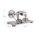 thumbnail image 4 of Aibecy Hot Air Stirling Engine Motor Model Electricity Power Generator with LED Physics Educational Toy Birthday Scientific Gift, 4 of 7