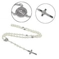 thumbnail image 2 of SIEYIO Vintage Crosses Pendant Necklace for Men Women Gothic Accessories Neck Beaded Black/White Chain Collarbone Chain Charm, 2 of 9