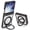 Black, variant on For Samsung Galaxy Z Flip 7 Phone Case,360°Rotatable Ring Kickstand,With Hinge Protection,Compatible with Mag-Safe,Transparent Back Design,Shockproof Rugged Durable Phone Case,Red
