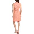 thumbnail image 2 of Sharagano womens  Front Zip Shirtdress, 8, Orange, 2 of 3