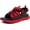 Black/Red, variant on Men Hiking Sandals, Arch Support Walking Sandals with Orthotic Outdoor Footbed for Plantar Fasciitis, Hombre Sandalias Recovery Sport Slides Black/Red Size 14