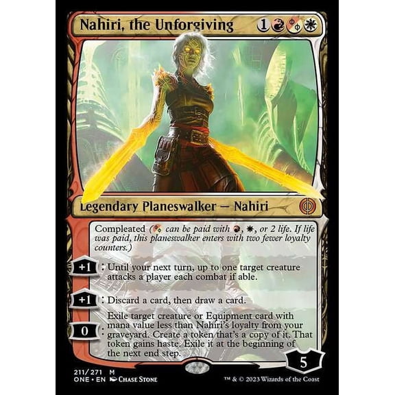 MtG Phyrexia: All Will Be One Mythic Rare Nahiri, the Unforgiving #211