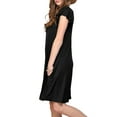 thumbnail image 2 of Doublju Women's Ruffle Cap Sleeve Flare Mini Dress, 2 of 3