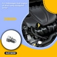 thumbnail image 4 of Juego de tornillos de cárter de aceite de motor de coche Speravity 10 unids/set Metal N90813202, 4 of 6