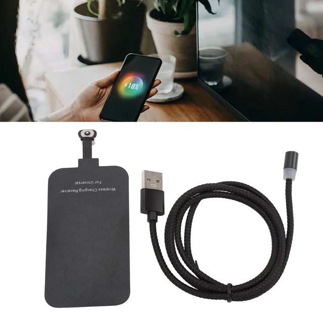Type C Wireless Charger Receiver, USB C Receiver Chip Dual Purpose Built in MCU 5W Magnetic for Smartphones