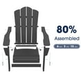 Walmart's Durable Folding Plastic Adirondack Chair, WeatherResistant