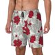 thumbnail image 1 of Fotbe Leaves And Anemone Flowers In Red Grey Traje de Baño para Hombre – Shorts de Natación de Secado Rápido con Forro y Bolsillos-XX-Large, 1 of 6