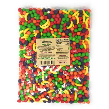 Assorted Fruit Candy - Assorted Fruit Runts Candy, 3 Pounds