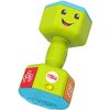 Fisher-Price Laugh & Learn Countin' Reps Dumbbell rattle toy with music, lights and learning content for baby and toddler ages 6-36 months