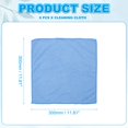 thumbnail image 2 of Paño de limpieza de gafas Uxcell, paños de limpieza de microfibra para gafas, trapos suaves y absorbentes azules de 11.81" x 11.81", 2 of 7