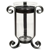 Glass & Metal Candle Holder