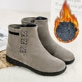 thumbnail image 4 of jsaierl Thick-Soled Plus Velvet Short Snow Boots Warm Plus Size Casual Women's Boots, 4 of 9