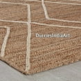 thumbnail image 2 of Gahilot International Natural Hemp Jute Rectangle Rug Floor Mat Multic Color Rug, 2 of 4